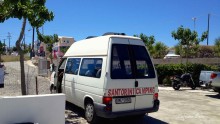Départ de Santorin et arrivée à Paros, 1er journée